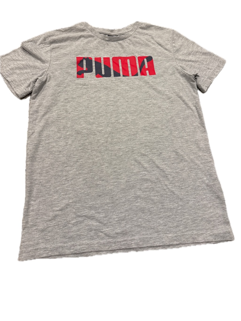 Puma Gray Tee with Red and Black Logo